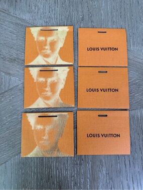 Louis Vuitton Orange and Gold Branded Gift Tags Per Piece